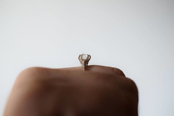 Dainty rings for women Raw Dia… - Picture 4 of 7